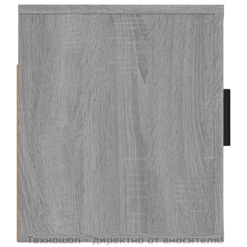 ТВ шкаф за стенен монтаж, сив сонома, 57x34,5x40 см