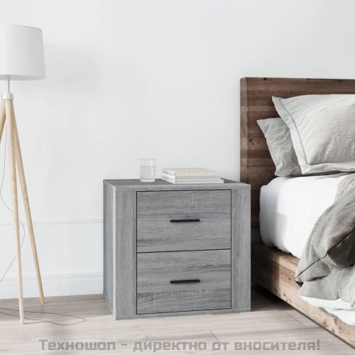 Нощно шкафче, сив сонома, 50x39x47 см