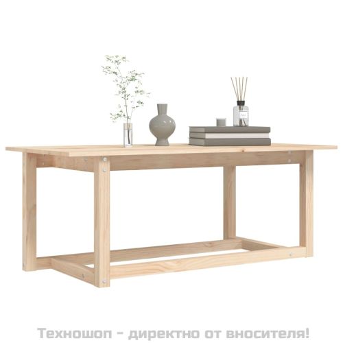 Кафе маса, 110x55x45 см, борово дърво масив