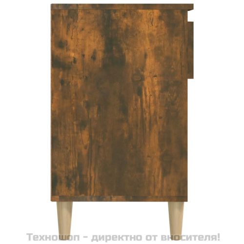 Шкаф за обувки, опушен дъб, 102x36x60 см, инженерно дърво
