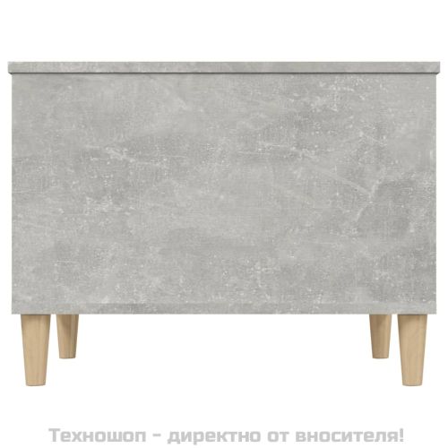 Кафе маса, бетонно сива, 60x44,5x45 см, инженерно дърво