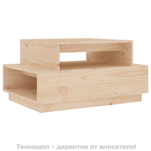 Кафе маса, 80x55x40,5 см, борово дърво масив