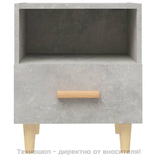 Нощни шкафчета, 2 бр, бетонно сиво, 40x35x47 см