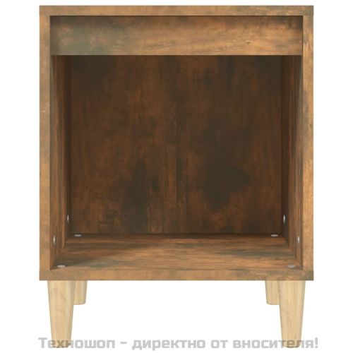 Нощни шкафчета 2 бр опушен дъб 40x35x50 см