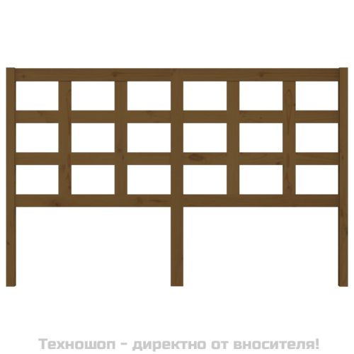 Горна табла за легло, меденокафява, 156x4x100 см, бор масив