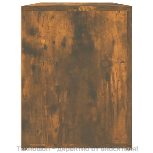 Шкаф за обувки, опушен дъб, 100x35x45 см, инженерно дърво