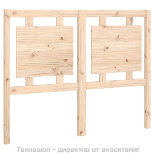 Горна табла за легло, 125,5x4x100 см, бор масив