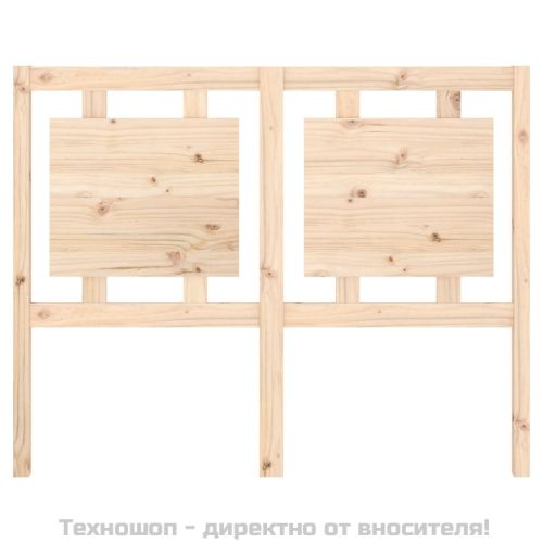 Горна табла за легло, 125,5x4x100 см, бор масив