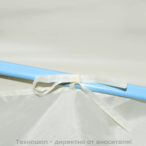 Сгъваема шатра с 8 странични стени, 870x291x315 см, кремава