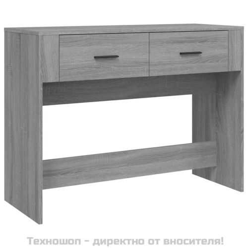 Конзолна маса, сив сонома, 100x39x75 см, инженерно дърво