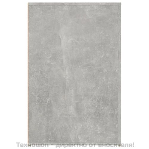 Бюро, бетонно сиво, 100x49x75 см, инженерно дърво