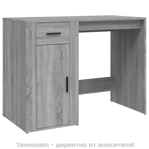 Бюро, сив сонома, 100x49x75 см, инженерно дърво