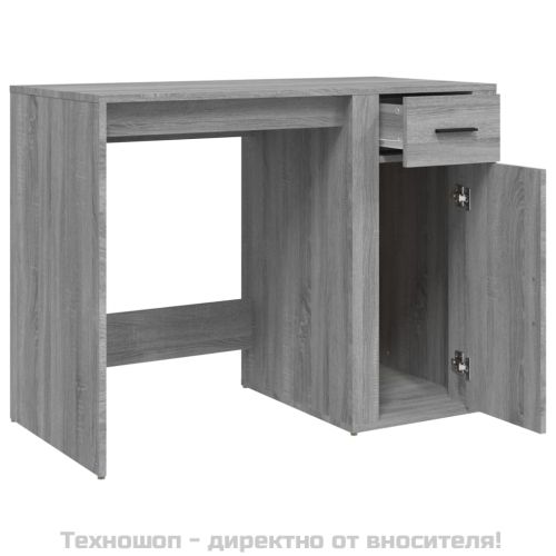 Бюро, сив сонома, 100x49x75 см, инженерно дърво
