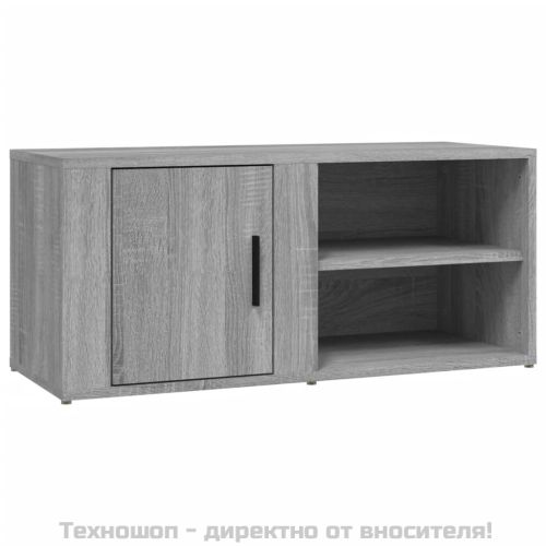ТВ шкаф, сив сонома, 80x31,5x36 см, инженерно дърво