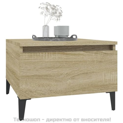 Странични маси, 2 бр, Дъб сонома, 50x46x35 см, инженерно дърво