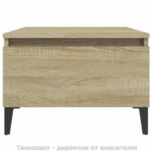 Странична маса, Дъб сонома, 50x46x35 см, инженерно дърво