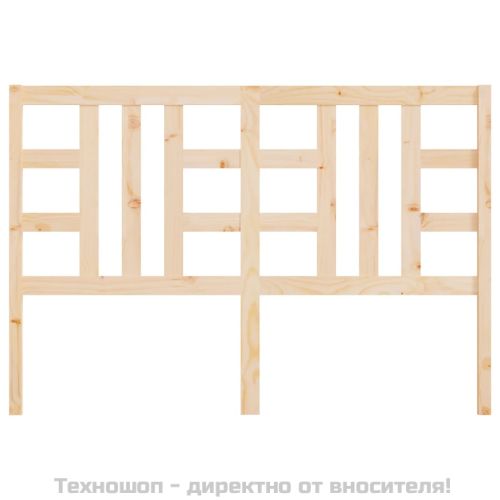 Горна табла за легло, 141x4x100 см, бор масив