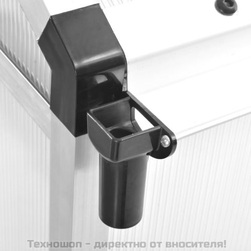 Оранжерия, алуминий, 362x190x195 см, 13,41 м³