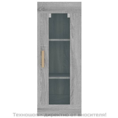 Окачен стенен шкаф, сив сонома, 34,5x34x90 см
