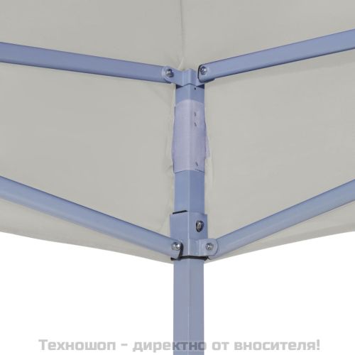 Професионална сгъваема парти шатра, 2x2 м, стомана, кремава