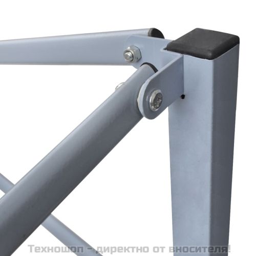 Професионална сгъваема парти шатра, 2x2 м, стомана, кремава