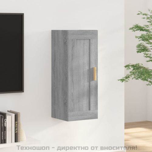 стенен шкаф, сив сонома, 35x34x90 см, инженерно дърво