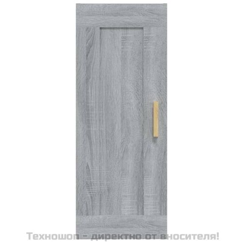 стенен шкаф, сив сонома, 35x34x90 см, инженерно дърво