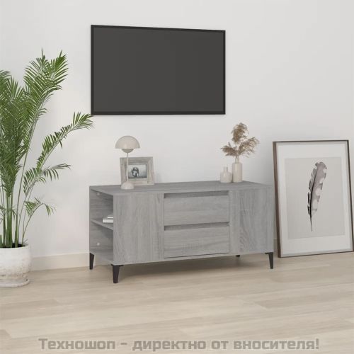 ТB шкаф, сив сонома, 102x44,5x50 см, инженерно дърво