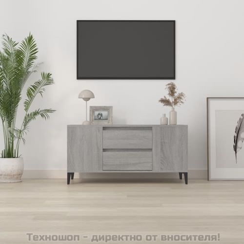 ТB шкаф, сив сонома, 102x44,5x50 см, инженерно дърво