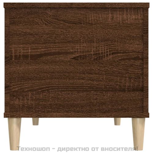 Маса за кафе, кафяв дъб, 90x44,5x45 см, инженерно дърво