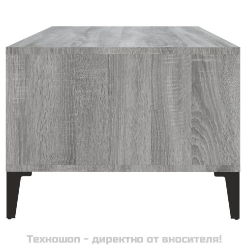 Кафе маса, сив сонома, 90x50x36,5 см, инженерно дърво