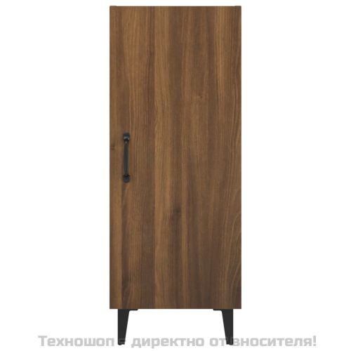 Сайдборд, кафяв дъб, 34,5x34x90 см, инженерно дърво