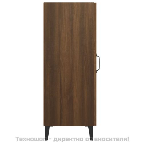 Сайдборд, кафяв дъб, 34,5x34x90 см, инженерно дърво