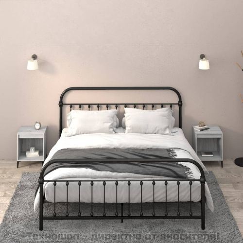 Нощни шкафчета, 2 бр, сив сонома, 40x35x50 см