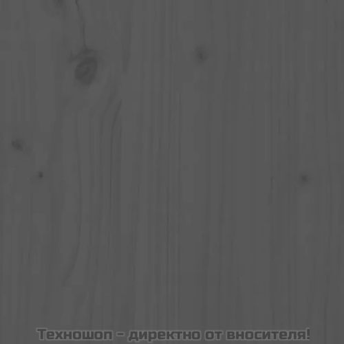 Библиотека/разделител за стая, сива, 60x35x91 см, бор масив