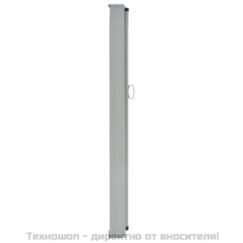 Прибираща се дворна странична тента, 140х300 см, кафява