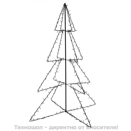 Коледна елха конус, 240 LED, за закрито и открито, 115x150 см