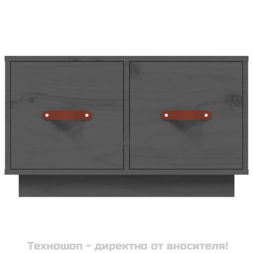 Кафе маса, сива, 60x53x35 см, бор масив