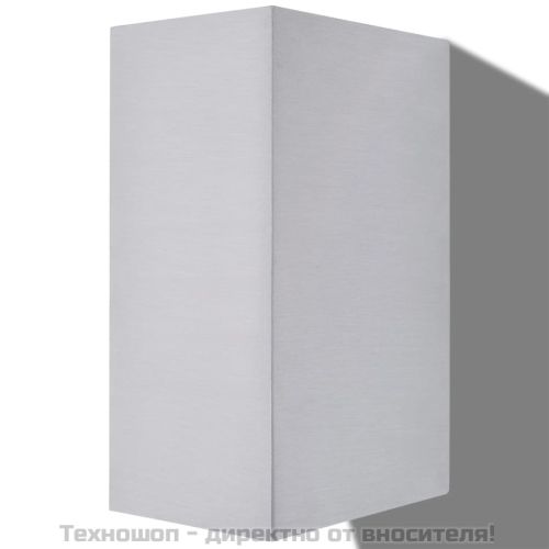 Външни LED прожектори за стена, квадратни, 2 бр