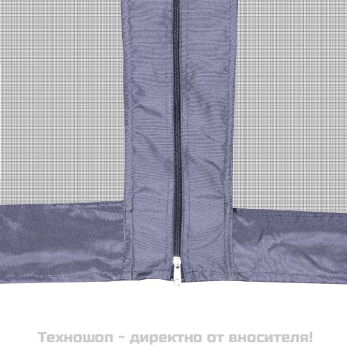 Шестоъгълна pop-up шатра с 6 стени тъмносиня 3,6x3,1 м