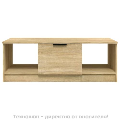 Кафе маса, дъб сонома, 102x50x36 см, инженерно дърво
