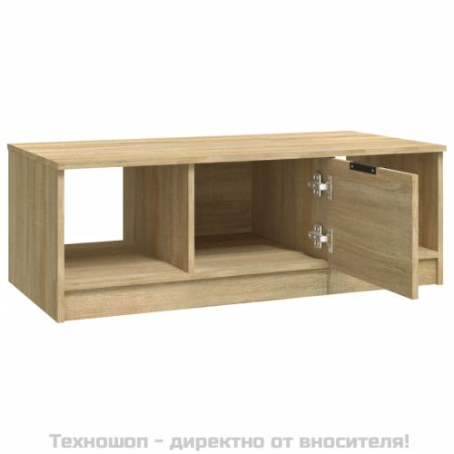Кафе маса, дъб сонома, 102x50x36 см, инженерно дърво