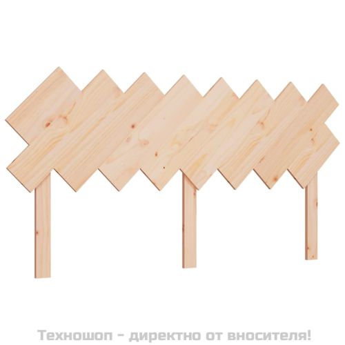 Горна табла за легло, 159,5x3x80,5 см, бор масив