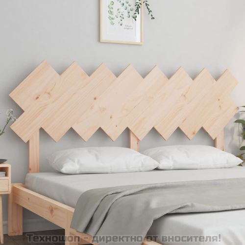 Горна табла за легло, 159,5x3x80,5 см, бор масив