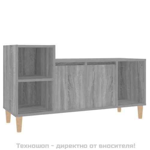 ТВ шкаф, сив сонома, 100x35x55 см, инженерно дърво