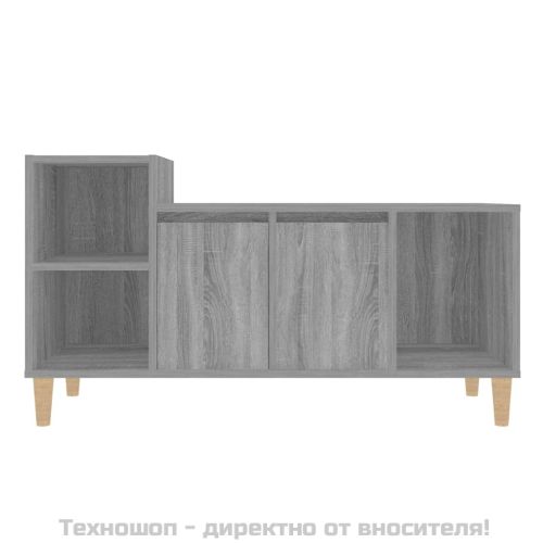ТВ шкаф, сив сонома, 100x35x55 см, инженерно дърво