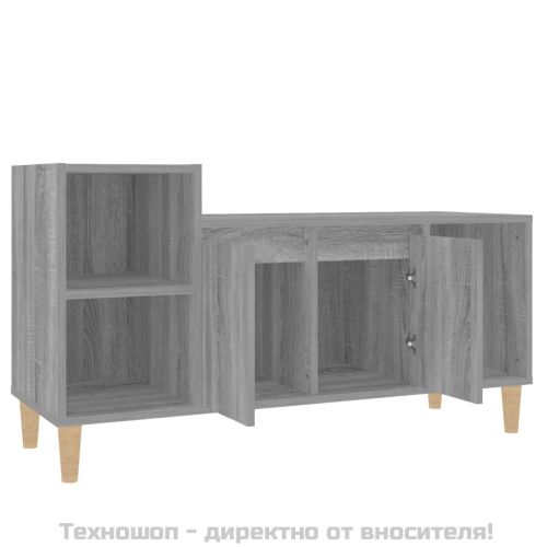 ТВ шкаф, сив сонома, 100x35x55 см, инженерно дърво