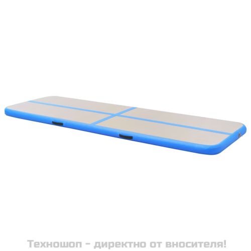 Надуваем дюшек за гимнастика с помпа, 600x100x10 см, PVC, син