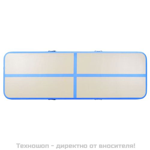 Надуваем дюшек за гимнастика с помпа, 600x100x10 см, PVC, син