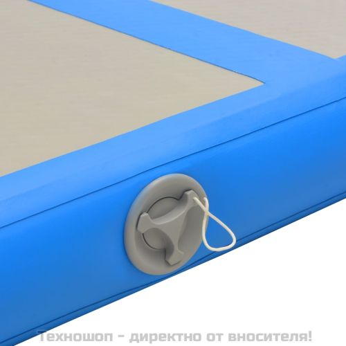 Надуваем дюшек за гимнастика с помпа, 600x100x10 см, PVC, син